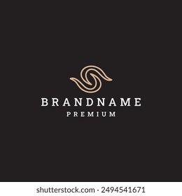 Letter s luxury logo icon design template vector illustration