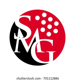 letter S, M, and G vector logo.