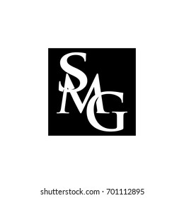 letter S, M, and G vector logo.