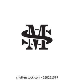 Letter S And M Monogram Logo