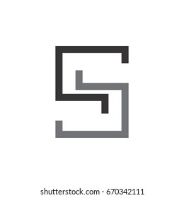 letter s maze logo