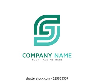 Letter S Maze Logo Design Template