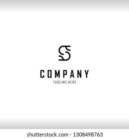 Letter S Minimalist Abstract Creative Modern Business Logo