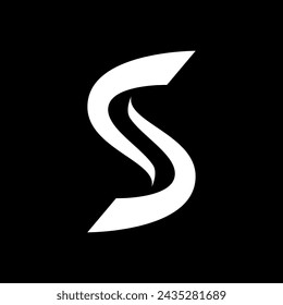 Letter S minimalist logo and icon design