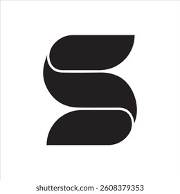 letter s minimalist monogram simple logo
