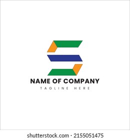 Diseño de logotipo moderno y creativo de la letra S