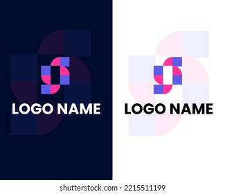 letter s modern logo design template