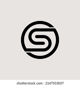 Letter SO or S modern monogram logo. Perfect to industrial, technology, etc.