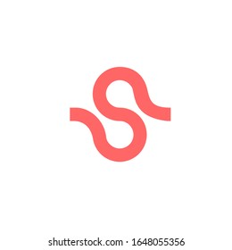 letter S molecule logo design vector modern style