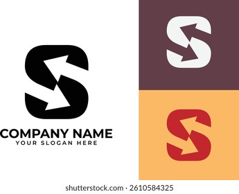 letter s money exchange, letter s double arrow, dollar sign with vector file