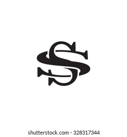 letter S and S monogram logo