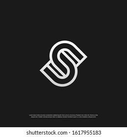 Letter S monogram logo design  Vector EPS 10