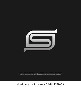Letter S monogram logo design. Vector EPS 10