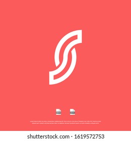 Letter S monogram logo design. Vector EPS10