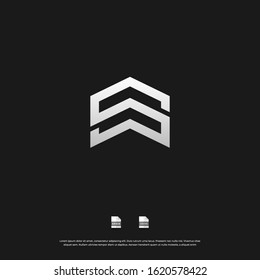 Letter S monogram logo design. Vector EPS10