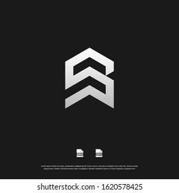 Letter S monogram logo design. Vector EPS10