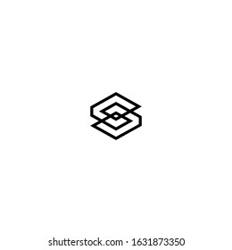 Letter S monogram logo design vector