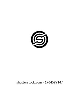 plantilla abstrack de logotipo vectorial ss