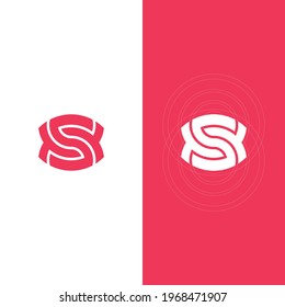 Letter S monogram logo design. Vector EPS10

