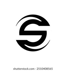 Letter S monogram logo design vector. Triangle Letter S logo icon design template elements