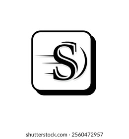 Letter "S" and "S" monogram logo. "SS" logo vector illustration, simple and sober.