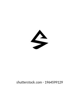 plantilla abstrack de logotipo vectorial ss