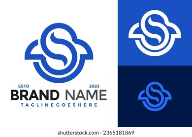 Letter S Monogram Unique Logo design vector symbol icon illustration