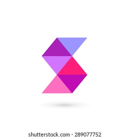 Letter S mosaic logo icon design template elements