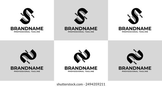 Letter S and N Knife Logo, for Butcher Shops or Restaurant Branding