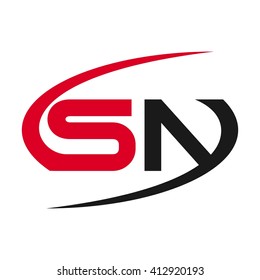 letter s and N logo vector.