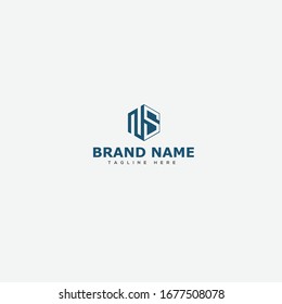 Letter S N SN NS Logo Design Simple Vector