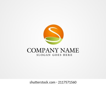 letter S nature vector logo