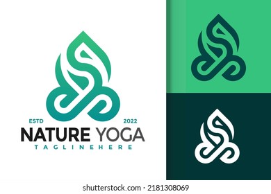 Letter S Nature Yoga Modern Logo Design, Brand Identity logos vector, modern logo, Logo Designs Vector Illustration Template