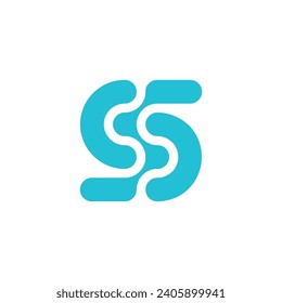 Letter S network technology logo