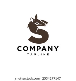Letter S Numbat Logo Icon vector