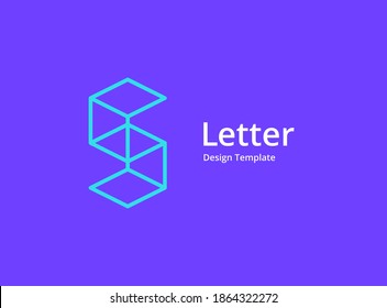 Letter S Or Number 5 Construction Logo Icon Design Template Elements