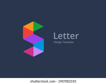 Letter S Or Number 5 Construction Logo Icon Design Template Elements