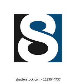 letter S or number 8 logo vector. Eight icon.