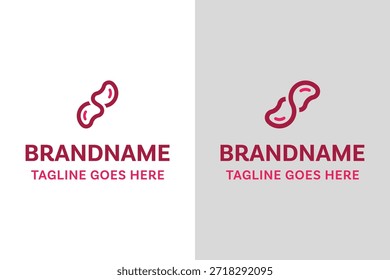 Logotipo de Infinity de la letra S Nuts, que simboliza la energía, el crecimiento y la sostenibilidad sin fin