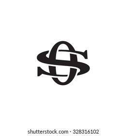 letter S and O monogram logo