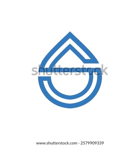 Letter S oil logo design vector