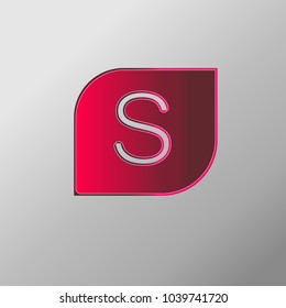 letter S on a colored background