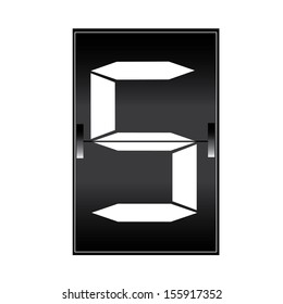 letter s on a mechanical timetable