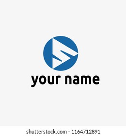 letter s on rectangle logo design