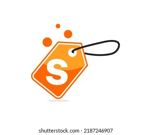 Letter S Online Shop Logo vector. online shop logo design template
