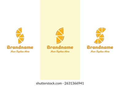 Letter S Orange Logo, symbolizing freshness, fun, and creativity