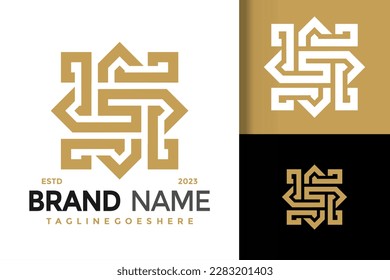 Letter S ornamental Logo vector icon illustration