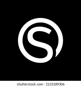 Letter S or OS Logo can be use for icon, sign, logo and etc