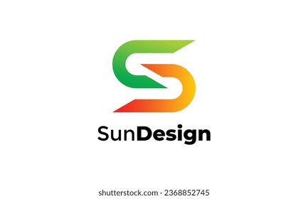 Esquema de la letra S o diseño de logotipo simple y único y logotipo moderno para empresas