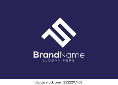 Letter S P logo design vector template